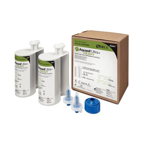 Dentsply 678686 Aquasil Ultra+ DECA Heavy Regular Set VPS Cartridges 2/Pk 380 mL Dentsply 678686 Aquasil Ultra+ DECA Heavy Regular Set VPS Cartridges 2/Pk 380 mL